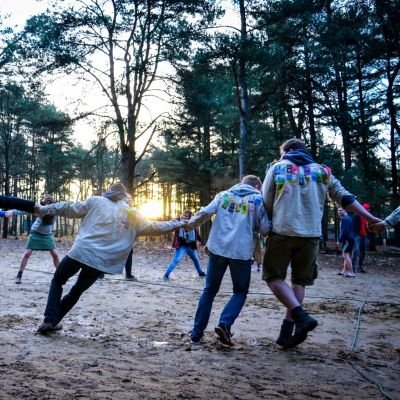 Scouts in een kring