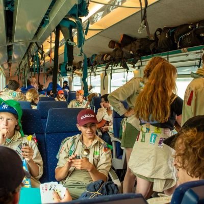 Givers in de trein