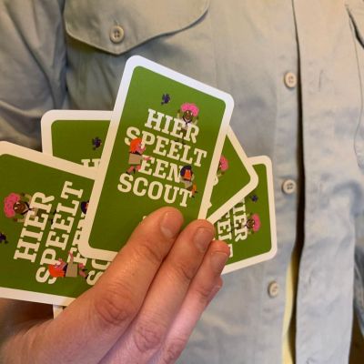 Hier speelt een scout