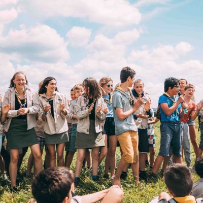 Jonggivers op een rij