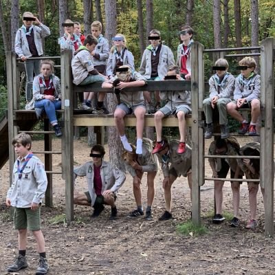 Kinderen op speeltuin