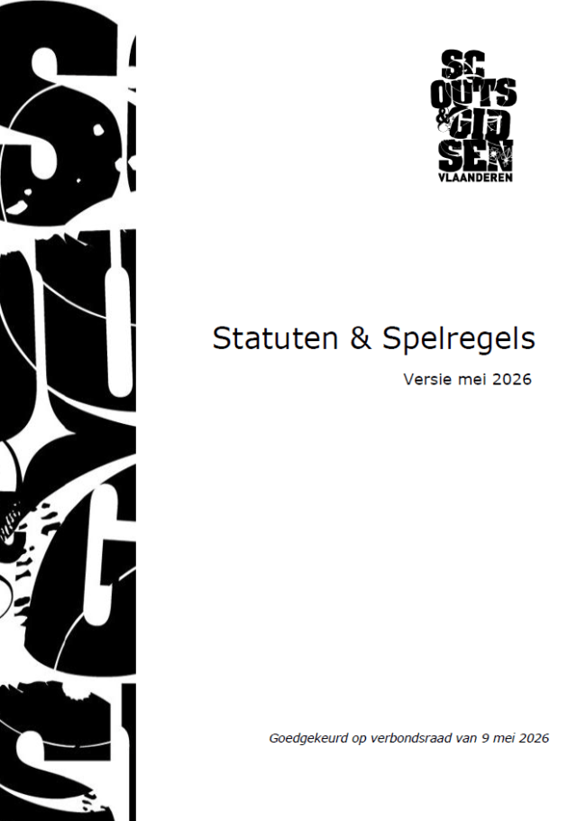 Cover van de brochure spelregels en statuten