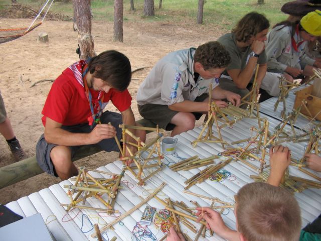 sessie mini-pionieren op herfstontmoeting