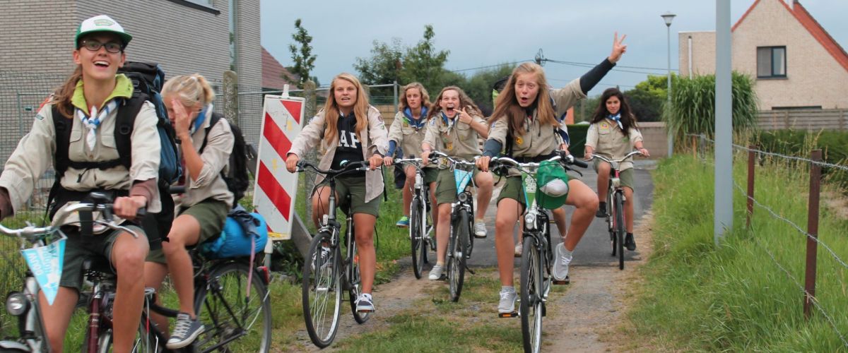 Givers op de fiets