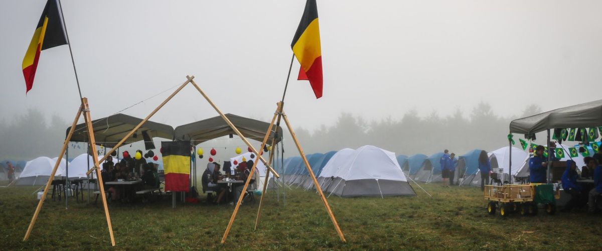 Belgisch kampement op Jamboree