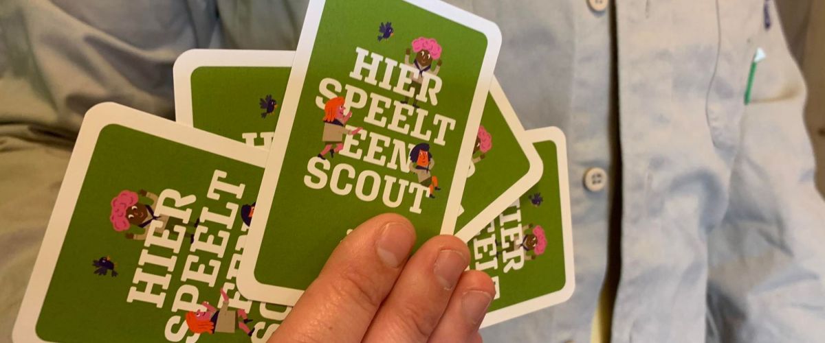 Hier speelt een scout Hier speelt een scout