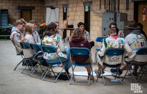 Groepsleiding op het groepsleidingscongres Beresterk Scoutswerk