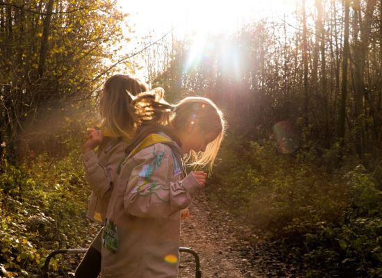 Gidsen in de zon