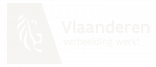 Logo Vlaamse gemeenschap Vlaanderen verbeelding werkt
