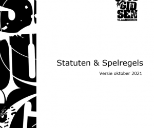 cover van de brochure spelregels en statuten