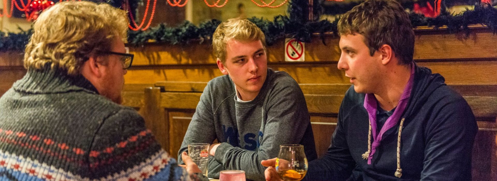 Pieter Fillet Leiding vergadert